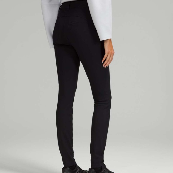 Lululemon City Sleek 5 Pocket 7/8 Pant Black / Black Sz 29♥️ - Picture 2 of 7
